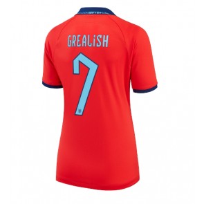 England Jack Grealish #7 Udebanetrøje Dame VM 2022 Kort ærmer